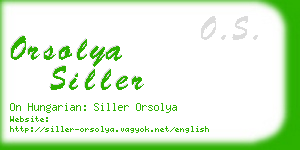 orsolya siller business card